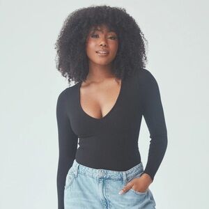 Deep V Longsleeve Bramisuit